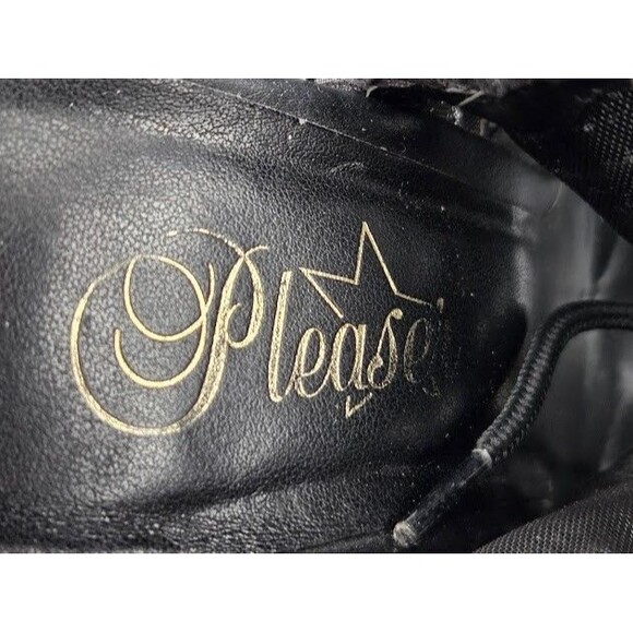 Pleaser Delight Womens Heels 9 Adore Black Mesh Platforms Goth Exotic Dancer - Picture 8 of 10
